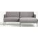 Westwing Collection Fluente Grey Sofa 195cm 2 Seater
