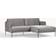 Westwing Collection Fluente Grey Sofa 195cm 2 Seater