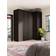 Westwing Collection Leon Black Wardrobe 215x236cm