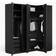 Westwing Collection Leon Black Wardrobe 215x236cm