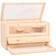vidaXL Gabbia Per Criceti 60x30x35 cm In Legno Massello di Abete - Marrone