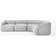 Westwing Collection Sofia Light Gray Sofa 312cm 4 personers