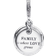 Pandora Glow In The Dark Infinity Tree Double Dangle Charm - Silver/Blue/Transparent