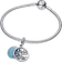 Pandora Glow In The Dark Infinity Tree Double Dangle Charm - Silver/Blue/Transparent