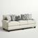 Paul Awesome Oatmeal Sofa 88" 3 Seater