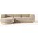 Westwing Collection Natalie Teddy-Bouclé Dark Green/Dark Beechwood Soffa 283cm 3-sits