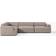 Westwing Collection Large Melva Webstoff Grob Gewebt Greige Soffa 339cm 4-sits