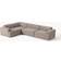 Westwing Collection Large Melva Webstoff Grob Gewebt Greige Soffa 339cm 4-sits