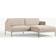 Westwing Collection Fluente Webstoff Beige Sofa 198cm Zweisitzer