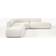 Westwing Collection Sofia Cream White Soffa 385cm 4st 4-sits