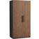 Westwing Collection Simone Walnut Wood Look/Black Garderob 100x200cm