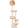 vidaXL Cat Tree with Sisal Scratching Post Willow Wood Natural