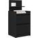 vidaXL 861358 Black Bedside Table 34x38cm 2pcs