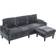 Ebern Designs Chenille Gray Sofa 77.4" 3 Seater