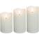 Flame Effect White LED-lys 15cm 3stk