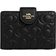 Coach Medium Corner Zip Wallet In Signature Leather - Smooth Leather/Gold/Black