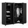 Westwing Collection Leon Black Garderob 215x200cm