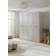 Westwing Collection Modular Hinged Charlotte Beige Garderob 200x236cm