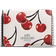 Coach Mini Wallet On A Chain With Cherry Print - Novelty Leather/Silver/Chalk Multi
