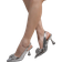 Shein Women's lace high heels, sexy fashion thin heels with bow & rhinestone decoration