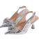 Shein Women's lace high heels, sexy fashion thin heels with bow & rhinestone decoration