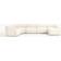 Westwing Collection Sofia Off White Soffa 404cm 5-sits