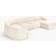 Westwing Collection Sofia Off White Soffa 404cm 5-sits