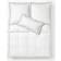Westwing Collection Atina Duvet Cover White, Green (200x135cm)