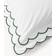 Westwing Collection Atina Duvet Cover White, Green (200x135cm)