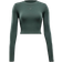 Nike Sportswear Chill Knit Women's Slim Long Sleeve Cropped Top - Vintage Green