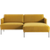 Westwing Collection Fluente Mustard Yellow Sofa 198cm