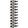 Homcom Wall Mount for 10 Bottles Black Wine Rack