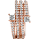 Pandora Triple Spiral Ring - Rose Gold/Transparent