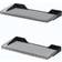 True & Tidy LUGO Garage Black Shelving System 23.6x3.9" 2pcs