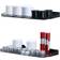 True & Tidy LUGO Garage Black Shelving System 23.6x3.9" 2pcs
