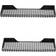 True & Tidy LUGO Garage Black Shelving System 23.6x3.9" 2pcs