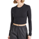 Nike Sportswear Chill Knit Women's Slim Long Sleeve Cropped Top - Black