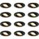 QAZQA Recessed Black Spotlight 12st