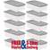 Amazon Basics Plastic Bins with Lids Set of 10 Storage Box 1.2gal 10pcs