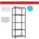 WFX Utility Pershore Black Shelving System 22.4x61.8"