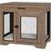 Pawhut Dog Crate End Table with Drawer