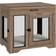 Pawhut Dog Crate End Table with Drawer