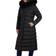 Tahari Nellie Faux Fur Trim Hooded Puffer Jacket with Bib - Black