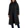 Tahari Nellie Faux Fur Trim Hooded Puffer Jacket with Bib - Black