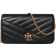 Tory Burch Kira Chevron Chain Wallet - Black