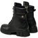 Tommy Hilfiger Leather Lace Up Biker Boots - Black