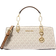 Michael Kors Cynthia Small Signature Logo Satchel - Vanilla/Acorn