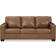Ebern Designs Orillia Brown/Black Sofa 85" 3 Seater