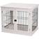 Pawhut Small Dog Crate Furniture Cage End Table with Two Sides Opening