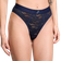 PINK Wink Logo High Cut Brazilian Panty - Midnight Navy
